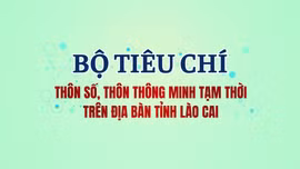 [Infographic] Bộ tiêu chí thôn số, thôn thông minh tạm thời trên địa bàn tỉnh Lào Cai