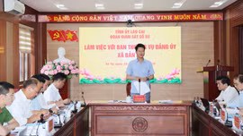 Đoàn giám sát số 05 của Tỉnh ủy làm việc với Ban Thường vụ Đảng ủy các xã Bản Hồ, Mường Bo, Tả Van