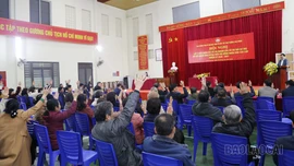 Các địa phương tổ chức Hội nghị lấy ý kiến cử tri nơi cư trú đối với người được giới thiệu ứng cử đại biểu HĐND các cấp