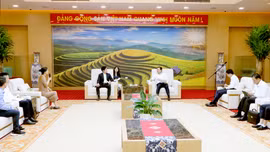 Bí thư Tỉnh ủy Dương Quốc Huy tiếp xã giao Đoàn công tác Công ty TNHH Hương Gia Vị Sơn Hà 
