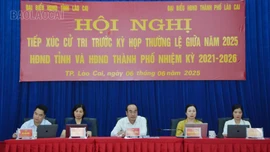 Đại biểu HĐND tỉnh, đại biểu HĐND thành phố Lào Cai tiếp xúc cử tri các xã, phường phía Nam thành phố