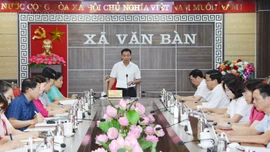 Phó Chủ tịch Thường trực HĐND tỉnh Vũ Quỳnh Khánh khảo sát thực tế xã Văn Bàn
