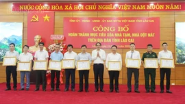 Lào Cai công bố hoàn thành mục tiêu xóa nhà tạm, nhà dột nát