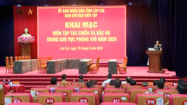 Khai mạc diễn tập tác chiến khu vực phòng thủ xã Bắc Hà năm 2026