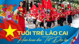 Tuổi trẻ Lào Cai hân hoan đón Tết Độc lập