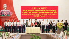 Tỉnh Lào Cai ký kết bản ghi nhớ hợp tác với Công ty TNHH Viện nghiên cứu Trang Nghiêm (Trung Quốc)