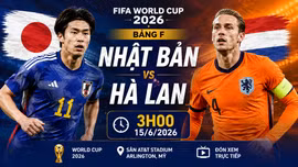 3h sáng 15/6: Nhật Bản sẵn sàng thách thức Hà Lan