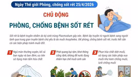 Ngày Thế giới phòng, chống sốt rét 25/4/2026: Chủ động phòng, chống bệnh sốt rét
