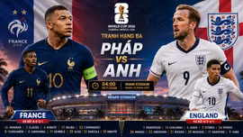 TRỰC TIẾP Pháp vs Anh, 04h00 ngày 19/7: Đội hình, nhận định và dự đoán World Cup 2026