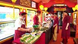 Ra mắt giao diện mới đoàn tàu “Hành trình kết nối di sản miền Trung”