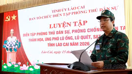 Bí thư Tỉnh ủy Dương Quốc Huy chủ trì luyện tập diễn tập phòng thủ dân sự năm 2026