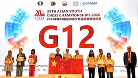 Kỳ thủ U12 Lào Cai giành Huy chương Vàng đồng đội tại Giải Cờ vua trẻ châu Á 2026