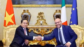 Chủ tịch Quốc hội Trần Thanh Mẫn hội đàm với Chủ tịch Hạ viện Italia
