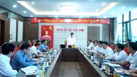 Đoàn giám sát số 08 của Tỉnh ủy Lào Cai làm việc tại xã Khánh Yên