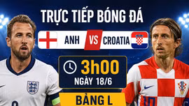 TRỰC TIẾP bóng đá Anh vs Croatia 03h00 ngày 18/6, bảng L World Cup 2026