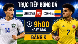 TRỰC TIẾP Uzbekistan vs Colombia bảng K World Cup 2026: Đẳng cấp đối đầu khát vọng