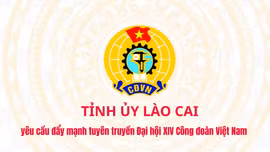 Tỉnh ủy Lào Cai yêu cầu đẩy mạnh tuyên truyền Đại hội XIV Công đoàn Việt Nam