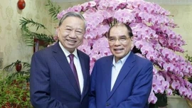 Tổng Bí thư Tô Lâm thăm, chúc Tết nguyên Tổng Bí thư Nông Đức Mạnh