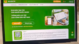 Trang web chung khai báo tạm trú, thông báo lưu trú được sử dụng từ 21/5