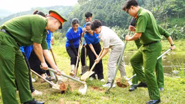Võ Lao khởi công dự án chiếu sáng đường giao thông nông thôn tại Nậm Mả