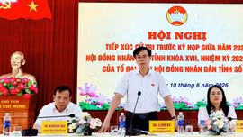 Tổ đại biểu số 02 HĐND tỉnh tiếp xúc cử tri tại khu vực Yên Bình