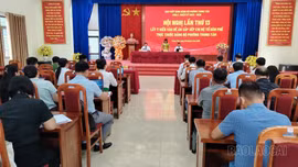 Đảng bộ phường Trung Tâm lấy ý kiến vào đề án sắp xếp chi bộ tổ dân phố