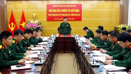 Bộ CHQS tỉnh Lào Cai tổ chức hội nghị đề xuất phương án sắp xếp cơ quan quân sự xã, phường của tỉnh