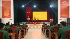 Trung đoàn 254 Bộ Chỉ huy Quân sự tỉnh tiễn quân nhân hoàn thành nghĩa vụ quân sự tại ngũ năm 2026