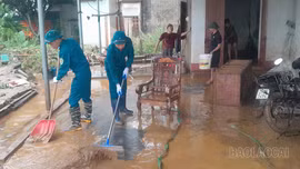 Mưa lớn gây ngập úng tại nhiều địa phương trong tỉnh