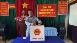 Hoàn tất công tác bầu cử sớm tại Nhà giàn DK1/9 và bãi cạn Ba Kè