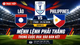 TRỰC TIẾP Lào vs Philippines (17h00 ngày 01/8 - bảng B): Mệnh lệnh phải thắng trong cuộc đua vào bán kết