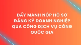 Đẩy mạnh nộp hồ sơ đăng ký doanh nghiệp qua cổng dịch vụ công quốc gia