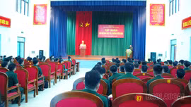 Chính ủy Bộ CHQS tỉnh gặp gỡ, động viên lớp tập huấn xã, phường 2026