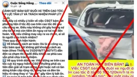 Cục CSGT cảnh báo tin giả về việc dừng xe để kiểm soát trên cao tốc