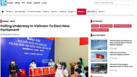 Báo chí quốc tế đưa tin đậm nét về cuộc bầu cử tại Việt Nam
