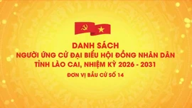 Danh sách chính thức những người ứng cử đại biểu HĐND tỉnh Lào Cai, nhiệm kỳ 2026 - 2031 (đơn vị bầu cử số 14)