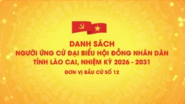 Danh sách chính thức những người ứng cử đại biểu HĐND tỉnh Lào Cai, nhiệm kỳ 2026 - 2031 (đơn vị bầu cử số 12)