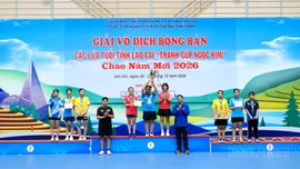Bế mạc Giải vô địch bóng bàn các lứa tuổi tỉnh Lào Cai "tranh Cúp Ngọc Kim" năm 2025