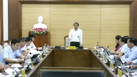 Bí thư Tỉnh ủy Trịnh Xuân Trường chủ trì buổi làm việc về thu ngân sách và giải ngân vốn đầu tư công