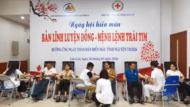 Ngày hội hiến máu tình nguyện ở Chi nhánh Luyện đồng Lào Cai 