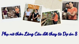 Phụ nữ thôn Làng Câu đổi thay từ Dự án 8