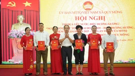 Ủy ban MTTQ Việt Nam xã Quy Mông tổng kết phong trào thi đua yêu nước, biểu dương gương “Người tốt, việc tốt” giai đoạn 2020 – 2025
