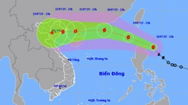 Đường đi, tác động của bão Wipha có hình dáng bão Yagi