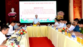 Đoàn đại biểu Quốc hội tỉnh khảo sát tình hình thực hiện chính quyền địa phương 2 cấp tại xã Chấn Thịnh