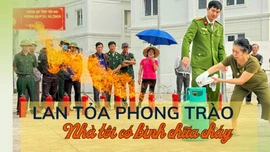 Lan tỏa phong trào “Nhà tôi có bình chữa cháy”
