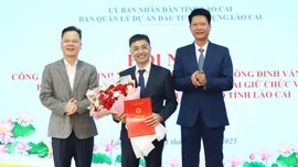 Công bố quyết định bổ nhiệm Giám đốc Ban Quản lý Dự án Đầu tư Xây dựng tỉnh