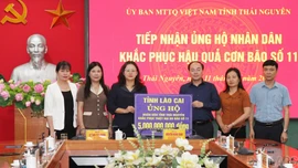 Lào Cai hỗ trợ Thái Nguyên 5 tỷ đồng khắc phục hậu quả hoàn lưu bão số 11