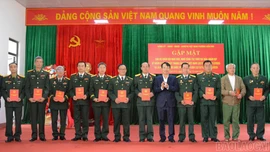 Phường Văn Phú gặp mặt cán bộ quân đội nghỉ hưu, nghỉ công tác trên địa bàn