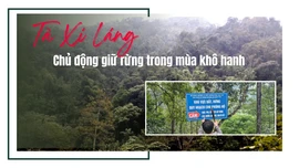 Tà Xi Láng chủ động giữ rừng trong mùa khô hanh