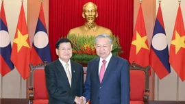Tổng Bí thư Tô Lâm tiếp Tổng Bí thư, Chủ tịch nước Lào Thongloun Sisoulith